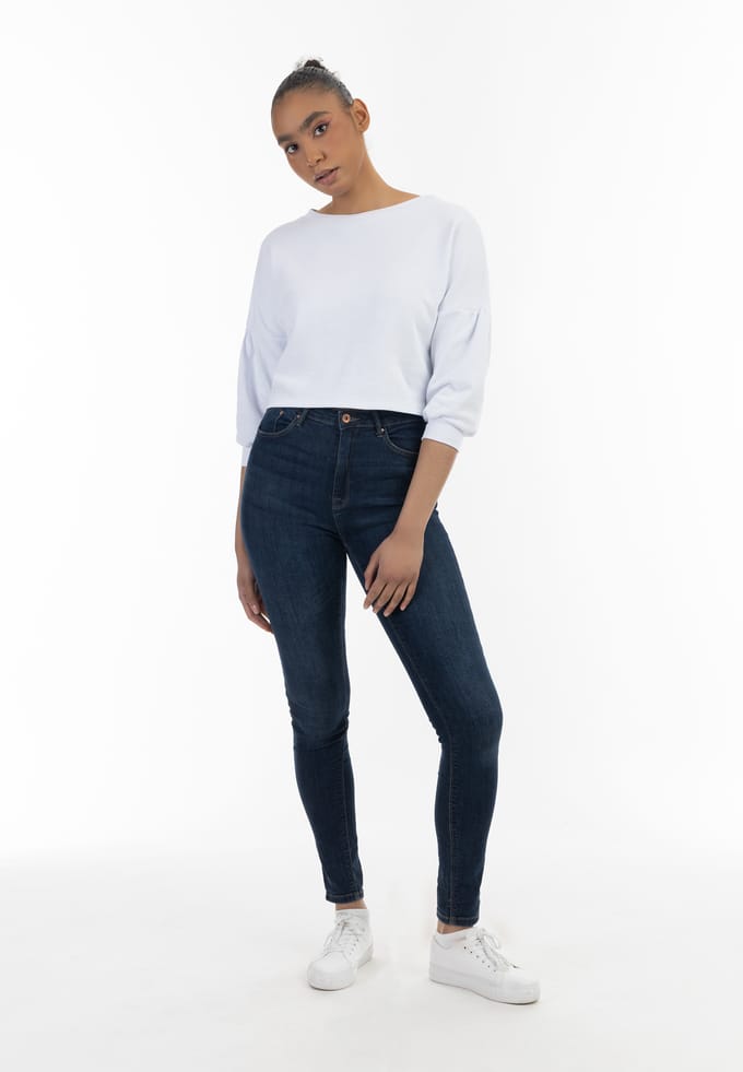Mymo Sweatshirt Dames wit