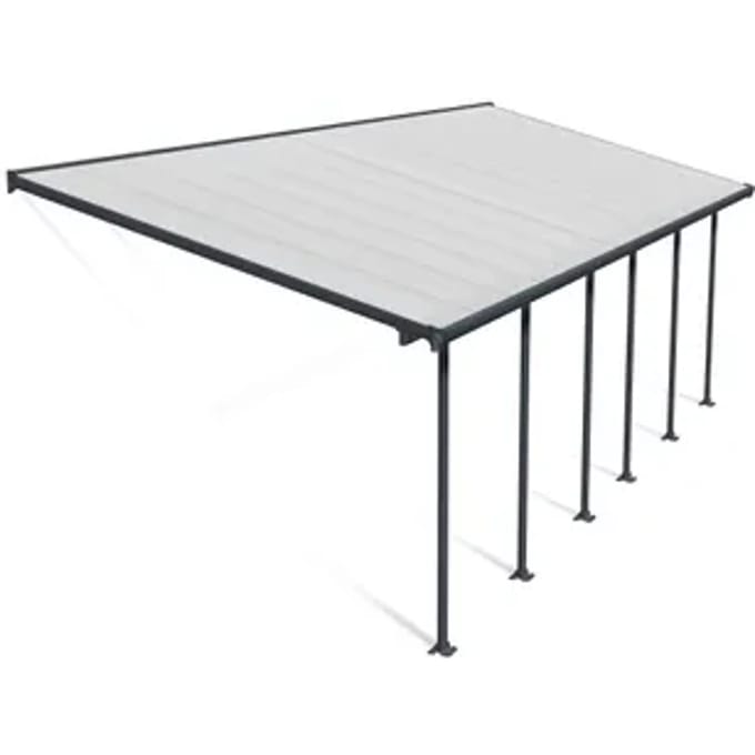 Palram | Canopia - Terrasoverkapping Feria - Donkergrijs - 3x8.5m