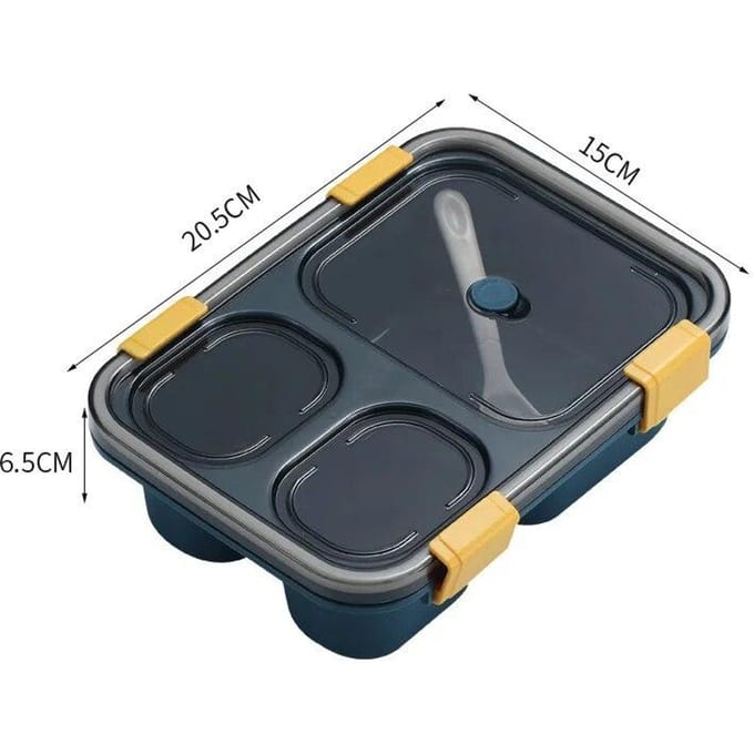 Boîte à bento portable pour le stockage des aliments en plein air, boîte à lunch étanche pour enfants avec tasse à soupe et boîtes à petit-déjeuner vert