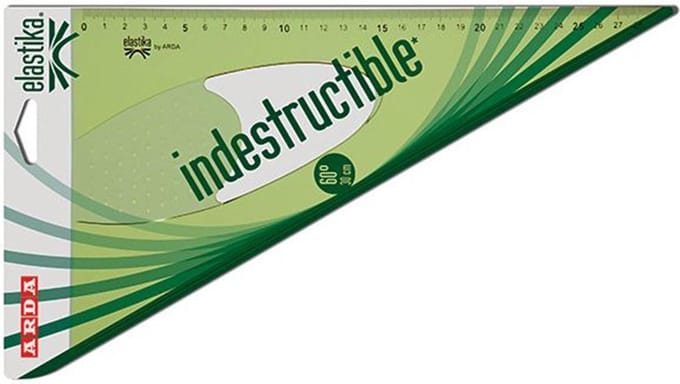 Arda Elastika 60° 30cm Onbreekbare Driehoek