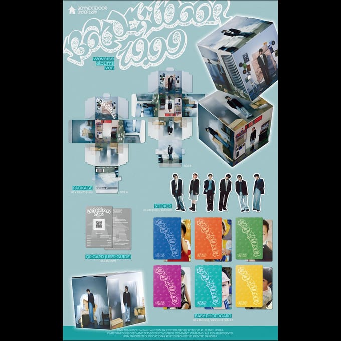 BOYNEXTDOOR - EP 3e album 19,99 (Weverse Albums ver.) 1PCS white
