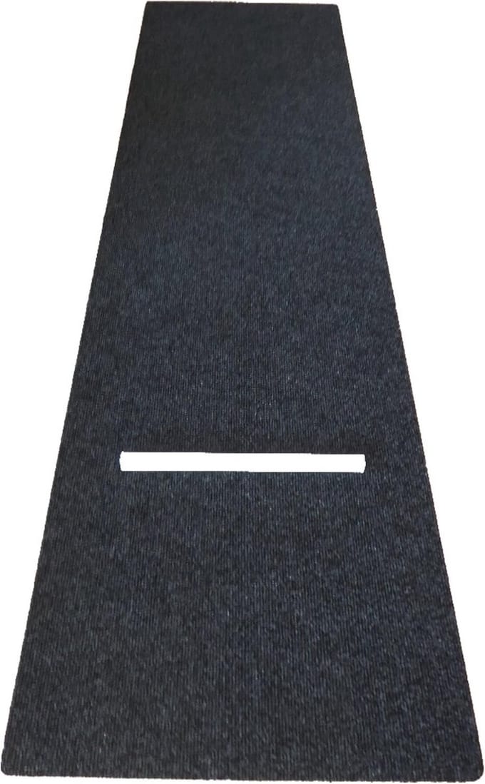 Darttapijt XL - 100 x 300 cm - met Oche en beweegbare werplijn