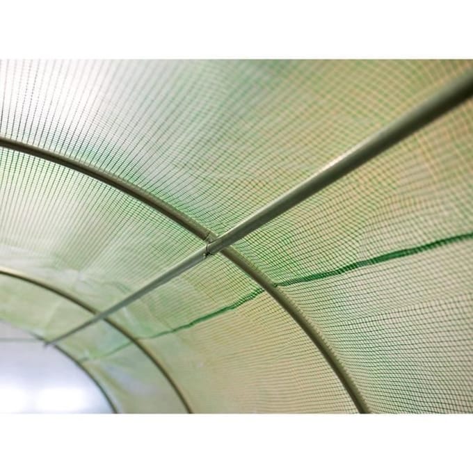 Kas - Hobby - 200x300 cm - PE en metaal - Oppervlakte 6 m² - Eenvoudige montage groen