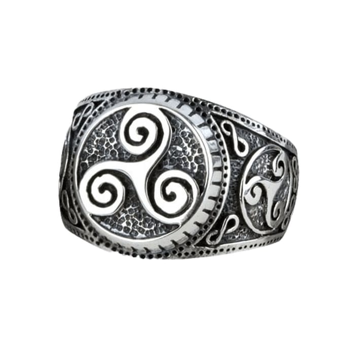 Zilveren “Keltische Triskelion” ring(R5402.68)