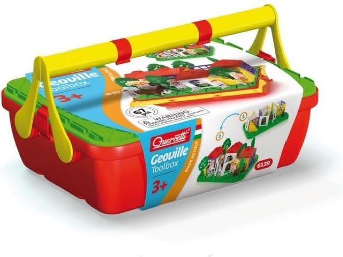 Quercetti Geoville Toolbox Bouwpakket 67-delig