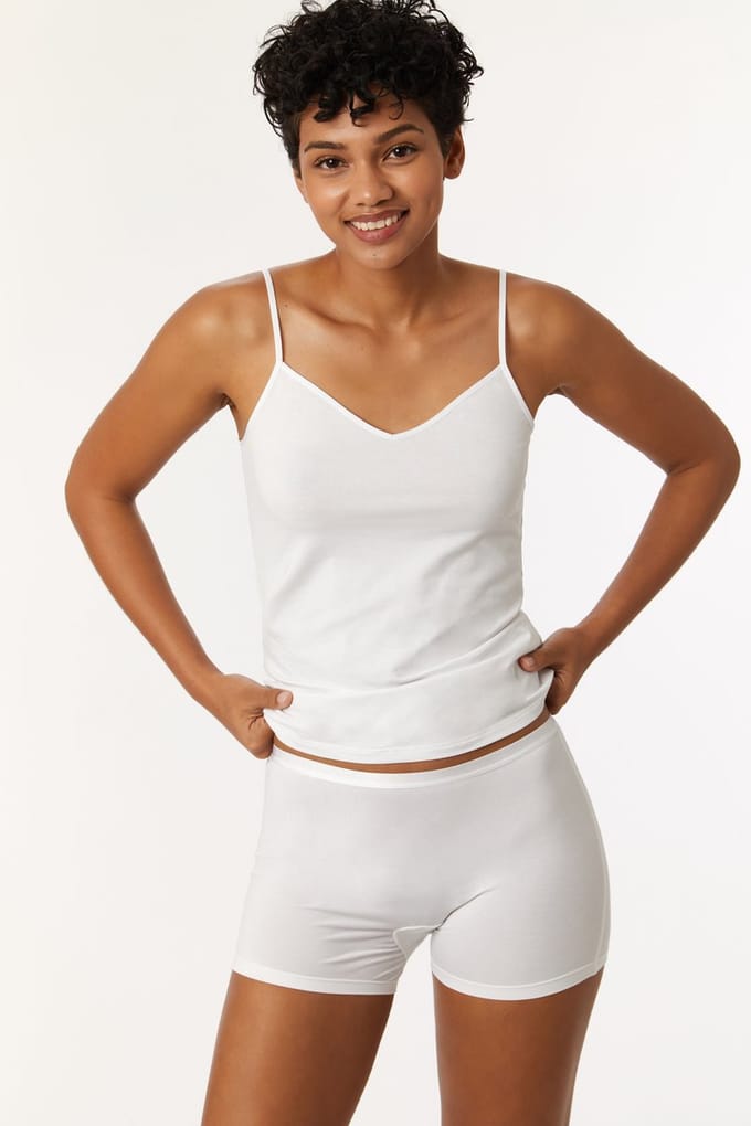 Woody Pantyshort Tripack Wit L