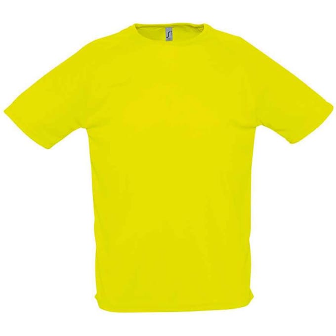 SOLS Heren Sportief Raglan T-shirt (Neon geel)