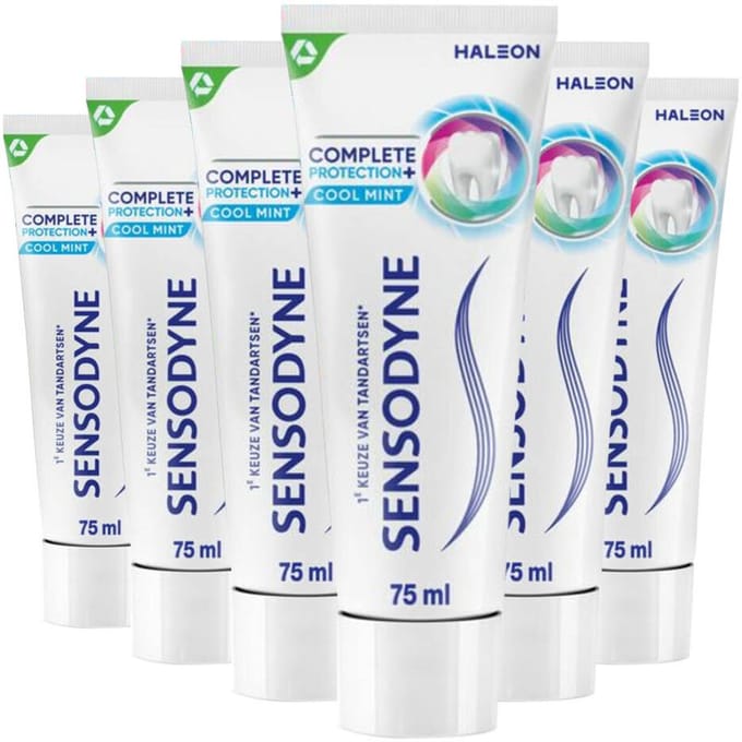 Sensodyne - Tandpasta Complete Protection + Cool Mint - 6 x 75 ml - Voordeelverpakking
