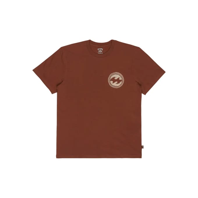 Billabong Crayon Wave T-shirt Met Korte Mouwen Bruin S Man