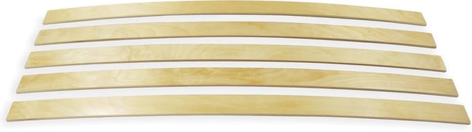 Houten Latten - Bedbodem Reparatie - Bed Herstellen - Set van 5 - 35 mm Breed - Geglazuurd