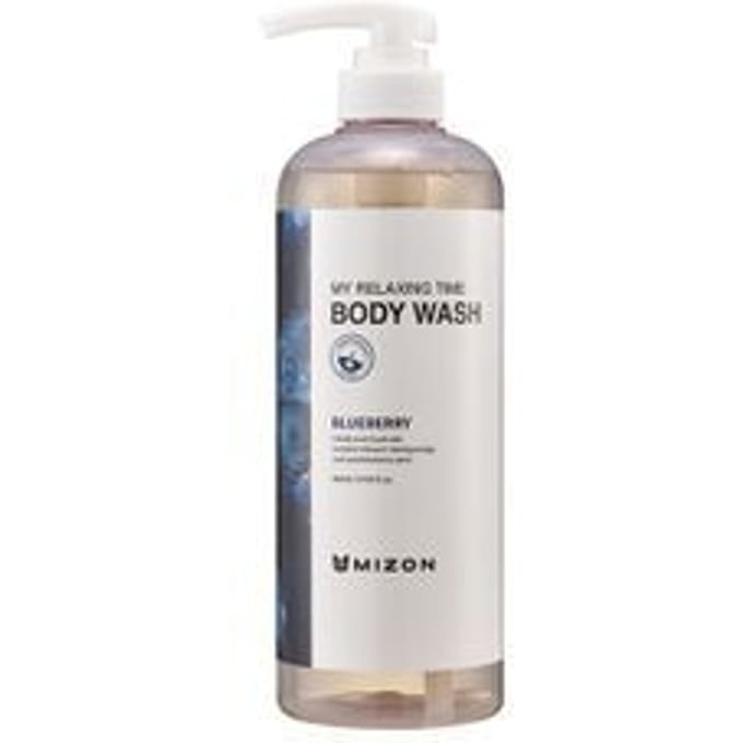 Mizon, My Relaxing Thyme, Body Wash, Blueberry, 800 ml (27.05 fl oz) white