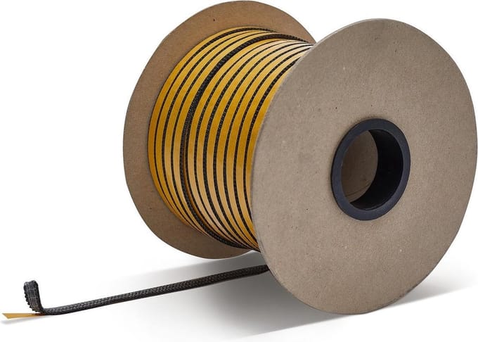 10mm x 3mm x 100m Afdichting | Kachelkoord plat hittebestendig zelfklevend