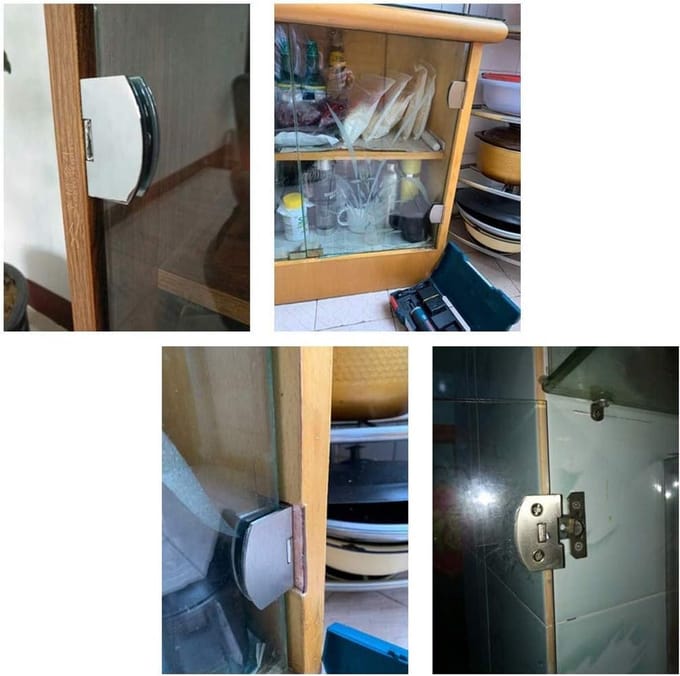 Duurzame Deurklem Scharnier voor Kast en Glazen Deuren (5-8mm Glasdikte)
