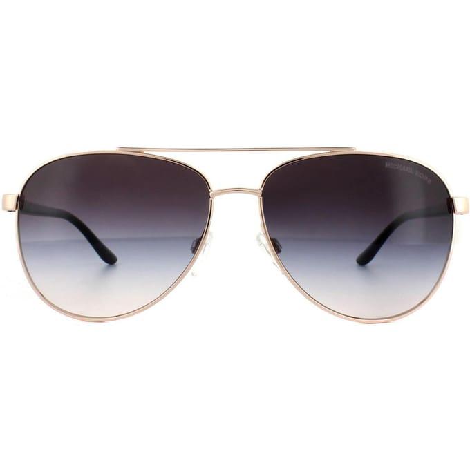 Michael Kors Aviator Womens Rose Gold Brown Gradient zonnebril