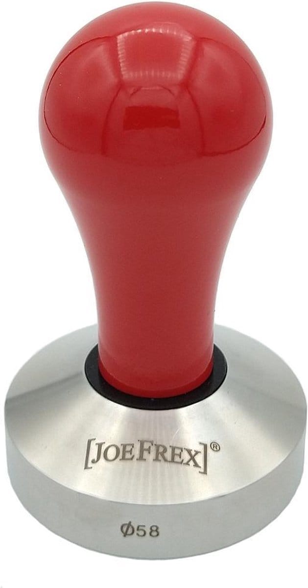 JoeFrex Koffie Tamper Rood 58mm