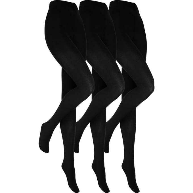 Heat Holders 3-pack dames zwarte thermo panty's - Zwart