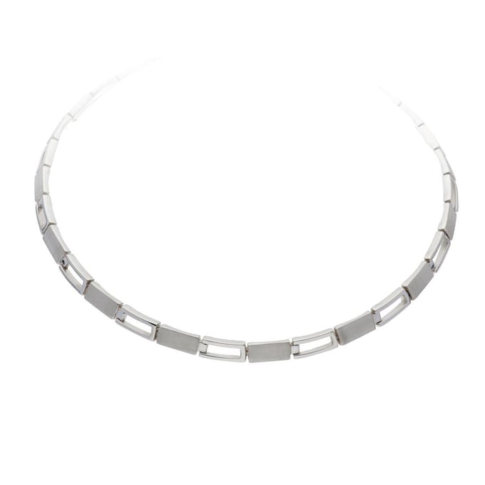 Glow- Zilveren choker Fantasie