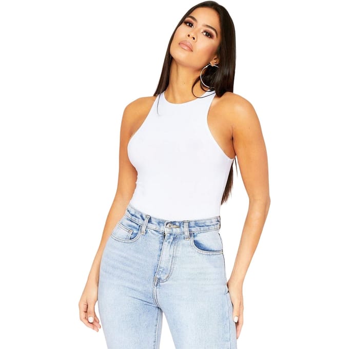 Missy Empire Dames/Dames Bodysuit (Wit)