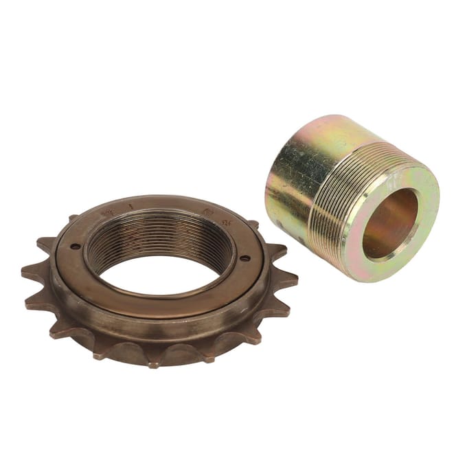 Roue libre 16T avec adaptateur 20 mm de remplacement Léger Installation facile Kit adaptateur de roue libre pour tricycles électriques beige