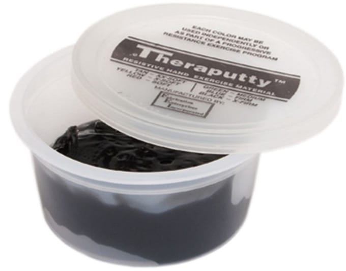 CanDo - Theraputty 56gr Xstevig/Zwart - Handoefenmateriaal