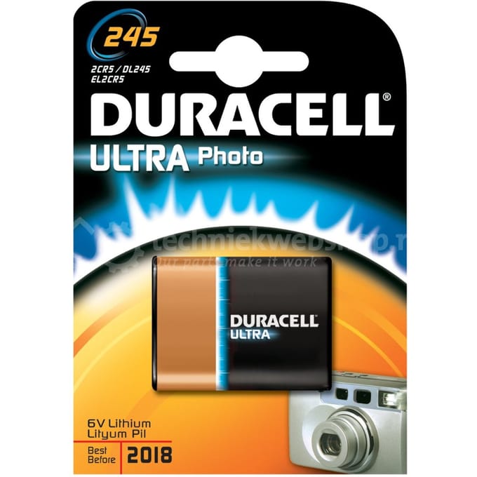Duracell 2 CR 5 2CR5 Fotobatterij Lithium 1400 mAh 6 V 1 stuk(s)