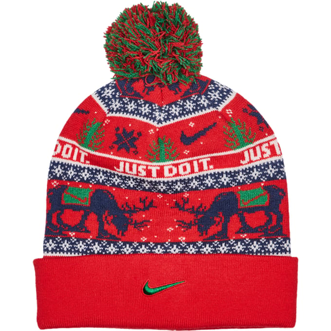 Nike Peak Winter mutzen Unisex - Rood - One Size - Wol