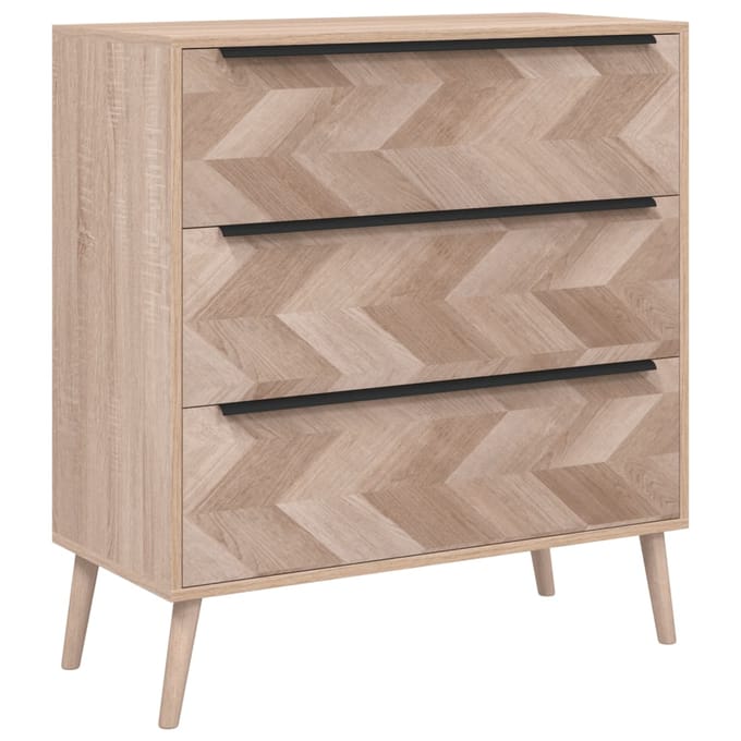 vidaXL - Finori - Finori - Dressoir - Lusk - 03A - 80x38,5x87 - cm - sonoma - eikenkleurig