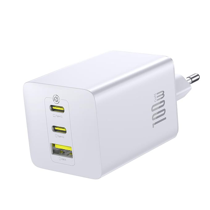 Baseus Enerfill Fe11 2X Usb-C 100W Wandlader Voor Lightning En Usb-A