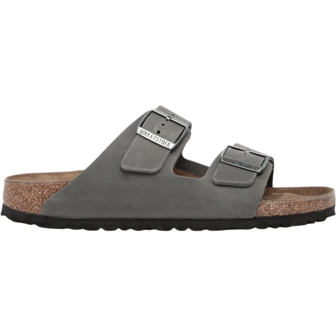 Sandalen Birkenstock arizona geolied leer - ijzer