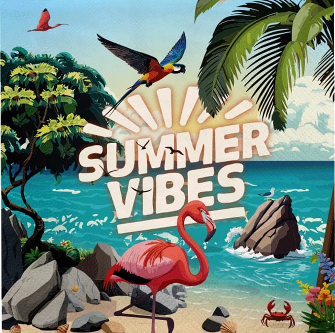 Hawaii Servetten - Summer Vibes - 16 stuks
