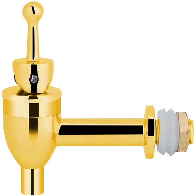 Robinet en cuivre Robinet Tonneau à vin Bière Boisson Distributeur de boisson Bec verseur de rechange Doré(1,2cm) beige