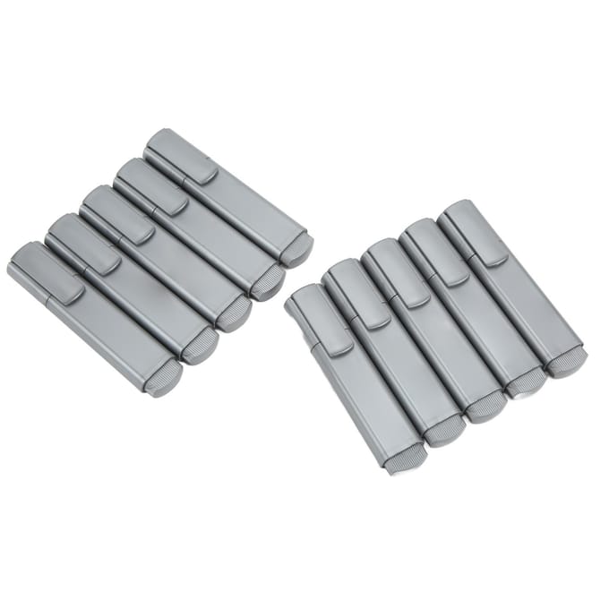 10 Pièces Surligneur Couleur Métallique Inodore Couleur Uniforme Design Ergonomique Repousse les Taches Inaltérable gray