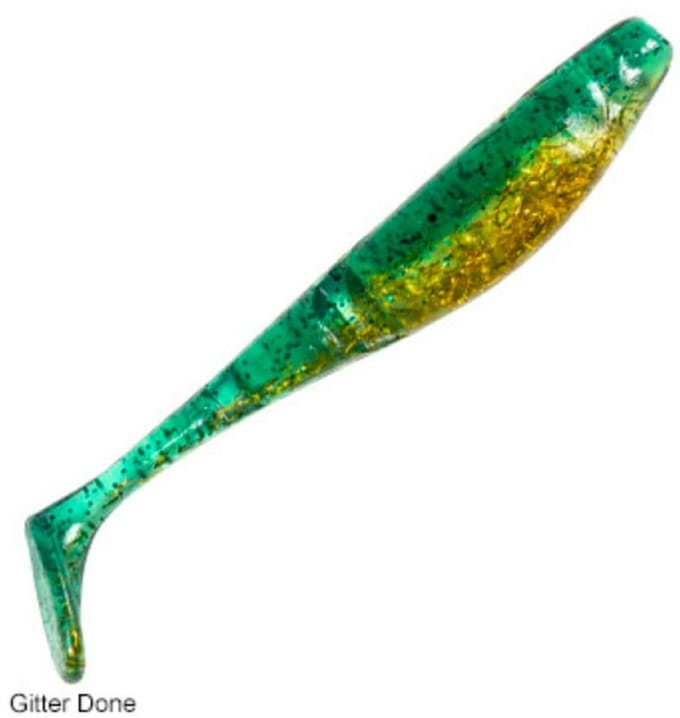 Zman Soft Lure Geurende PaddlerZ 4 Inch 5/Pack Gitter Klaar (4691) white