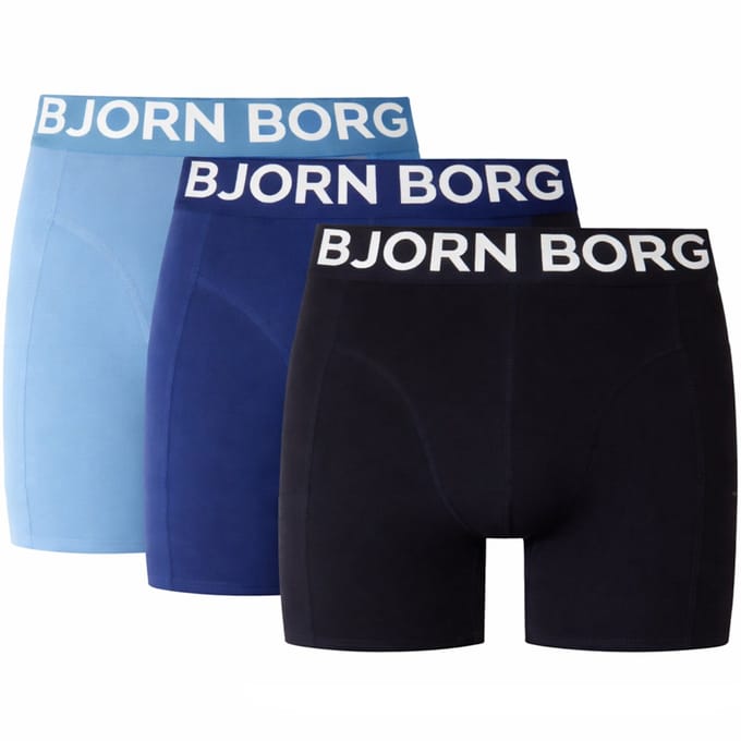 Bjorn Borg Boxers 3Pack Blauw - Maat L - Heren - Boxershorts