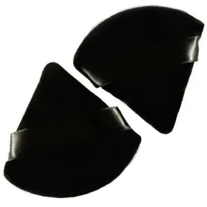 2PCS Houppette Triangle Portable Réutilisable Éponge de Maquillage Fond de Teint Cosmétique en Mousse de Latex black