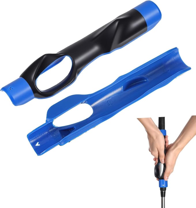 Golf Grip Trainer - Golf Training Accesoires - Golfen - Griptrainer Golfen - Golftrainingsmaterialen - Golfaccesoires - Golfgrip Trainer - Blauw