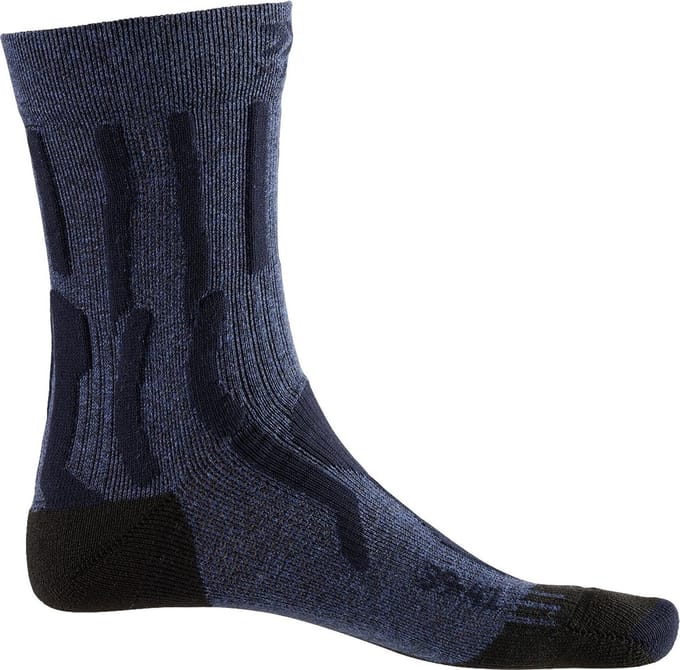 X-Socks Trek X Cotton Womens Socks - Blue/Black - 41-42