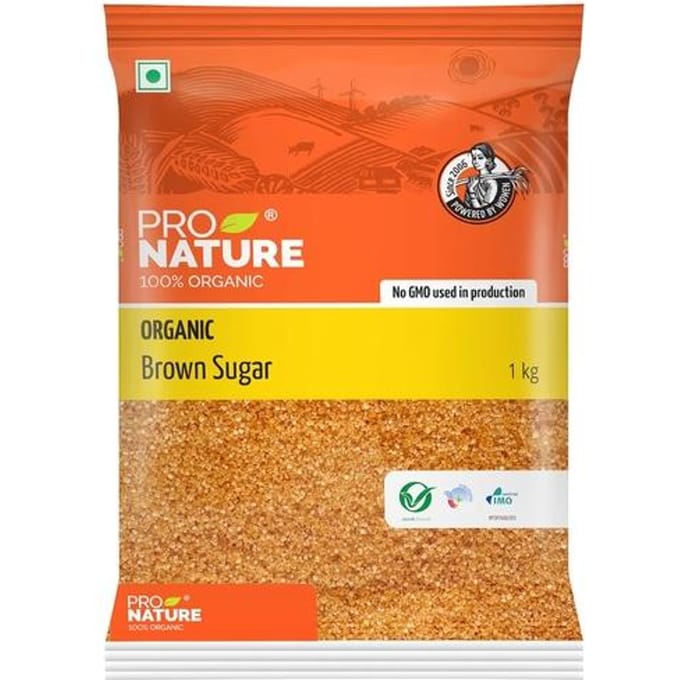 Sucre roux 100 % biologique Pro Nature, 1 kg yellow