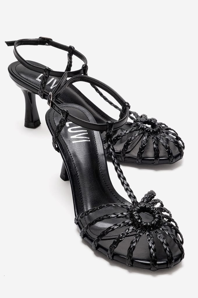 Gerald Gevlochten Riem Stiletto Pump