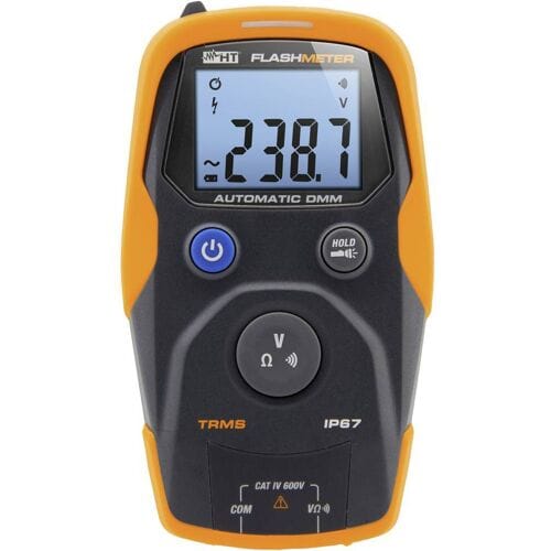 HT Instruments Flashmeter Multimeter Digitaal Waterbestendig (IP67) CAT IV 600 V Weergave (counts): 4000