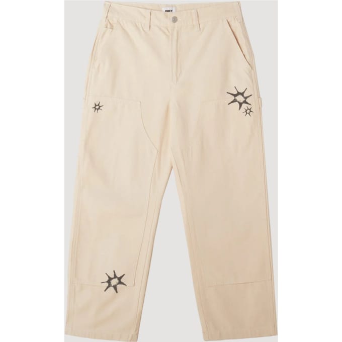 Grote Timer Gedrukte Carpenter Pant