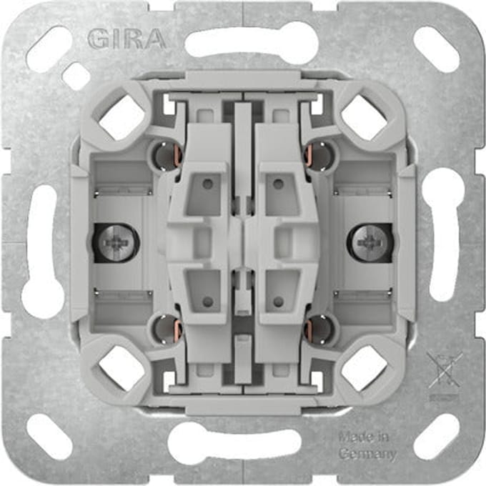 Gira 4-Gang Drukknop Schakelaar 10A 250V NO Contact - 314700