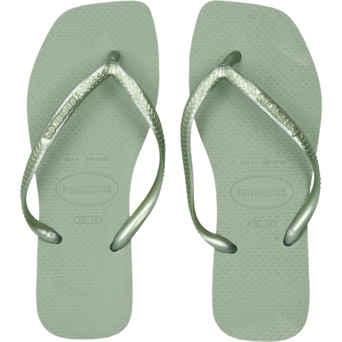 Havaianas Slim Slippers en Sandalen Dames - Groen - Maat 35/36 - Plastic