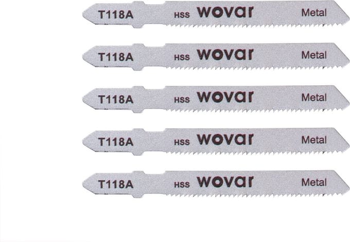 Wovar Decoupeerzaagbladen 118A Metaal Fijn | Set 5 Stuks | Decoupeerzaagjes