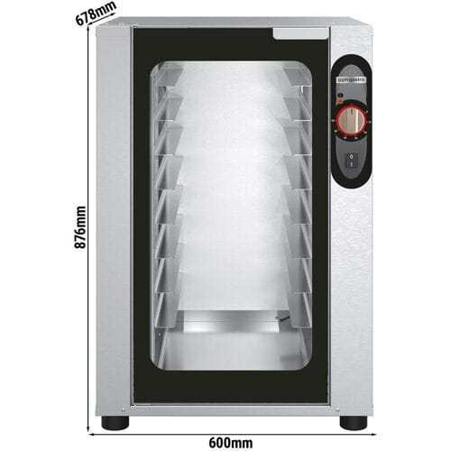 GGM Gastro Gärschrank - Manuell - 8x 460x330 Zilver