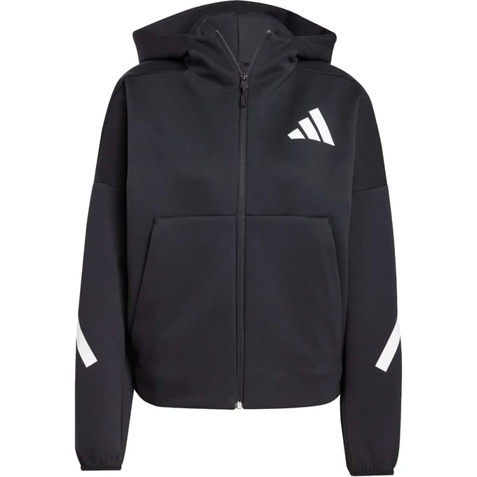 adidas Trainingsjack Dames-Zwart,Wit