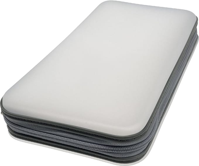Purepeak CD Hoes Opbergmap - DVD Hoesjes Case - Opslag voor 96 CD's - Auto Map - Wit