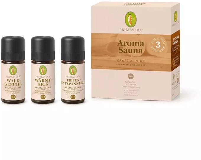 Primavera set aroma sauna strength & calmness bio (3 x 10 ml)