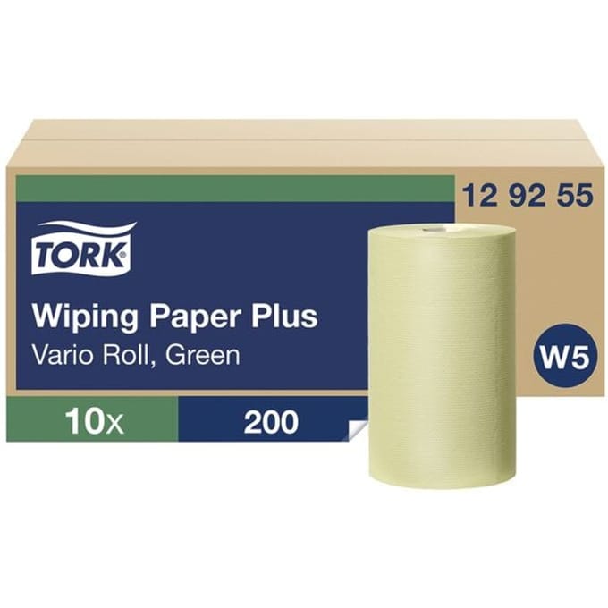 Industrieel-poetspapier groen 2-laags 23x28 cm (10x200 doekjes)