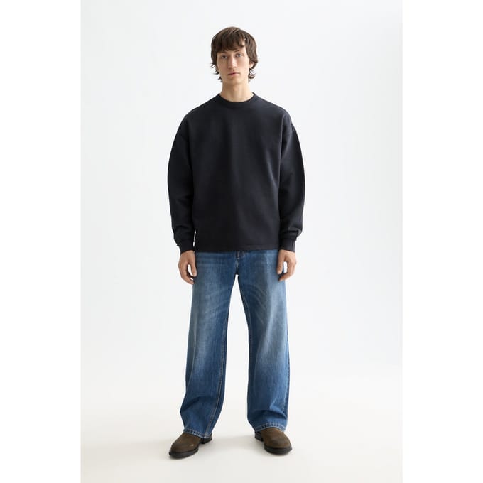 Scotch & Soda Core - 3 Crosses Sweatshirt Black Taglia: M | Maglioni a maglia Outlet | Uomo | Nero